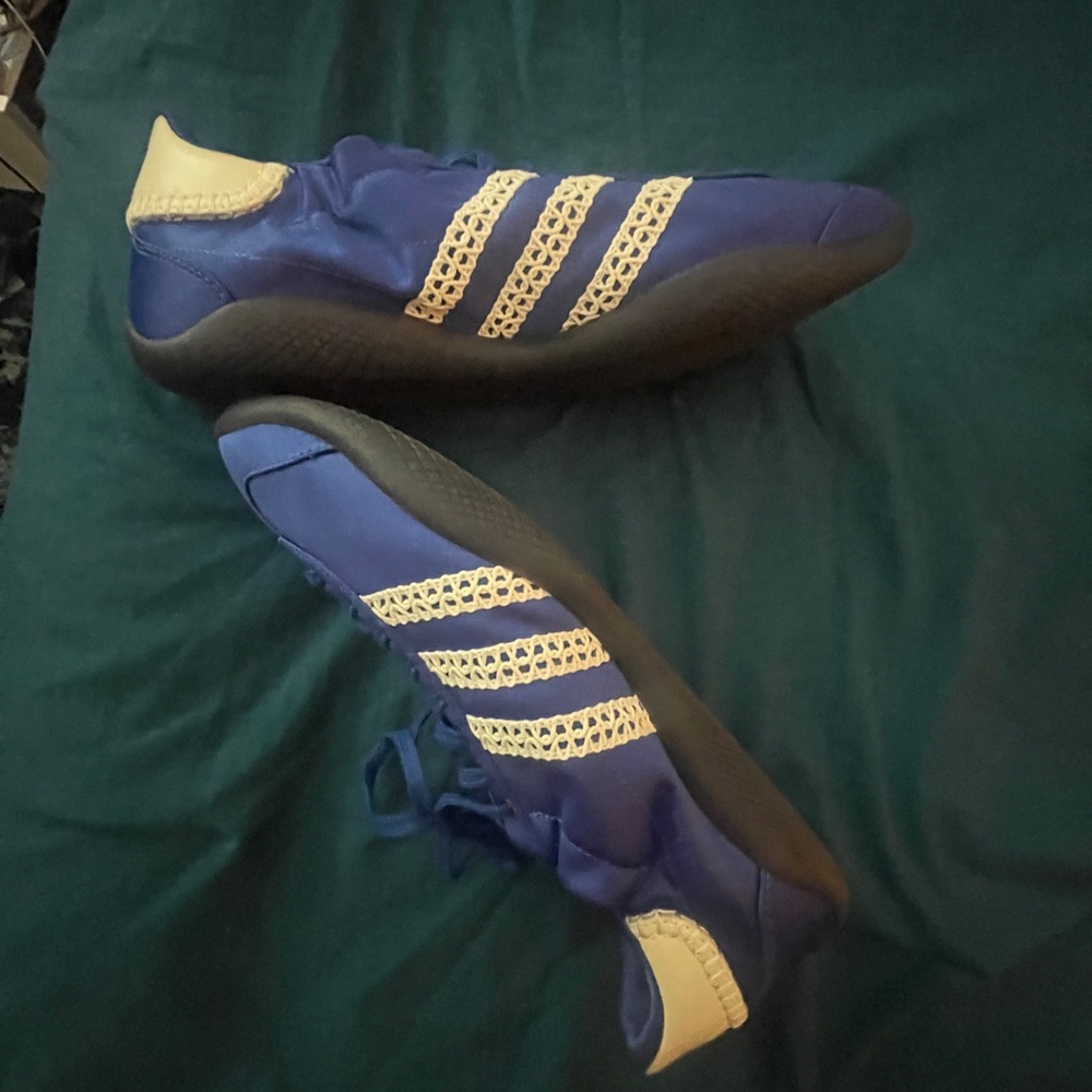 adidas Originals Blue and Cream Sneakers